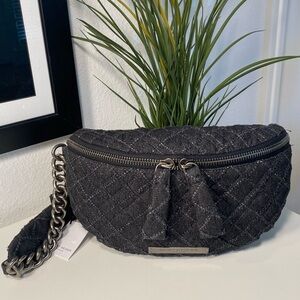NWT Kurt Geiger Denim Brixton Belt Bag